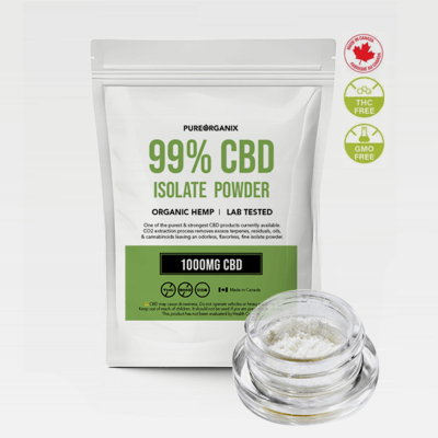 Pure 100% THC Free CBD Isolate Powder