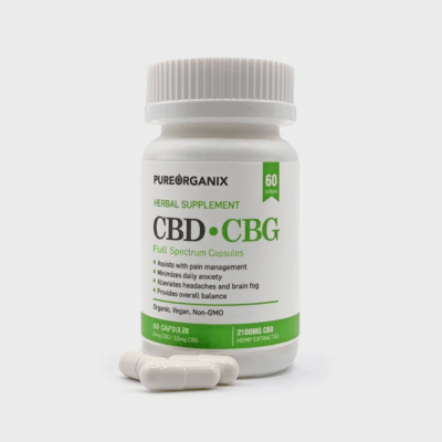 Full Spectrum CBD + CBG Capsules 2100mg 2:5 Ratio